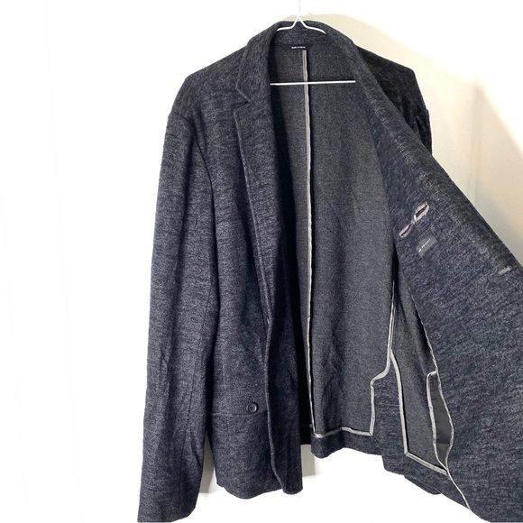 Robert Barakett Dark Grey Wool Blend Blazer - Picture 8 of 12